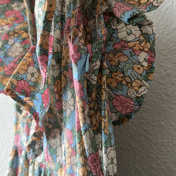 SOLD 💐 Entro floral print cotton Dress size L - Picture 9 of 10